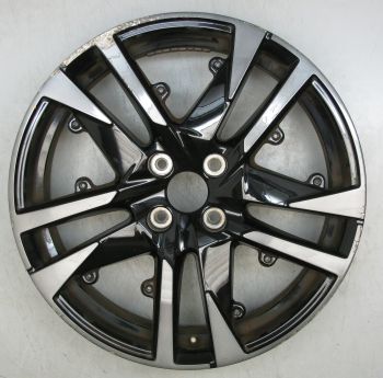 9828186880 Peugeot 2008 Genuine Gloss Black/Grey Alloy Wheel 7 x 18